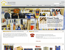 Tablet Screenshot of master-hardware.com